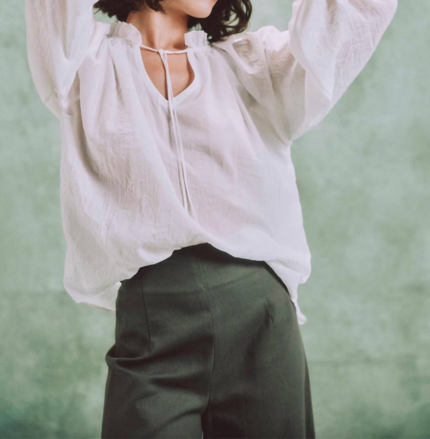 Rosewater House - Chiara Tie-neck Blouse