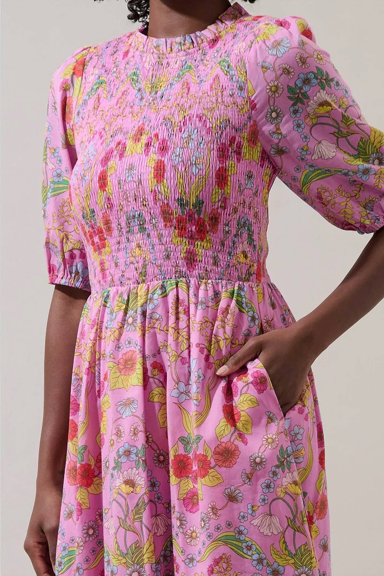 Sugarlips - Ramsie Floral Smocked Dress