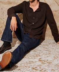 Rails Men's Vincent Shirt in espresso - men's long sleeve top - view 4