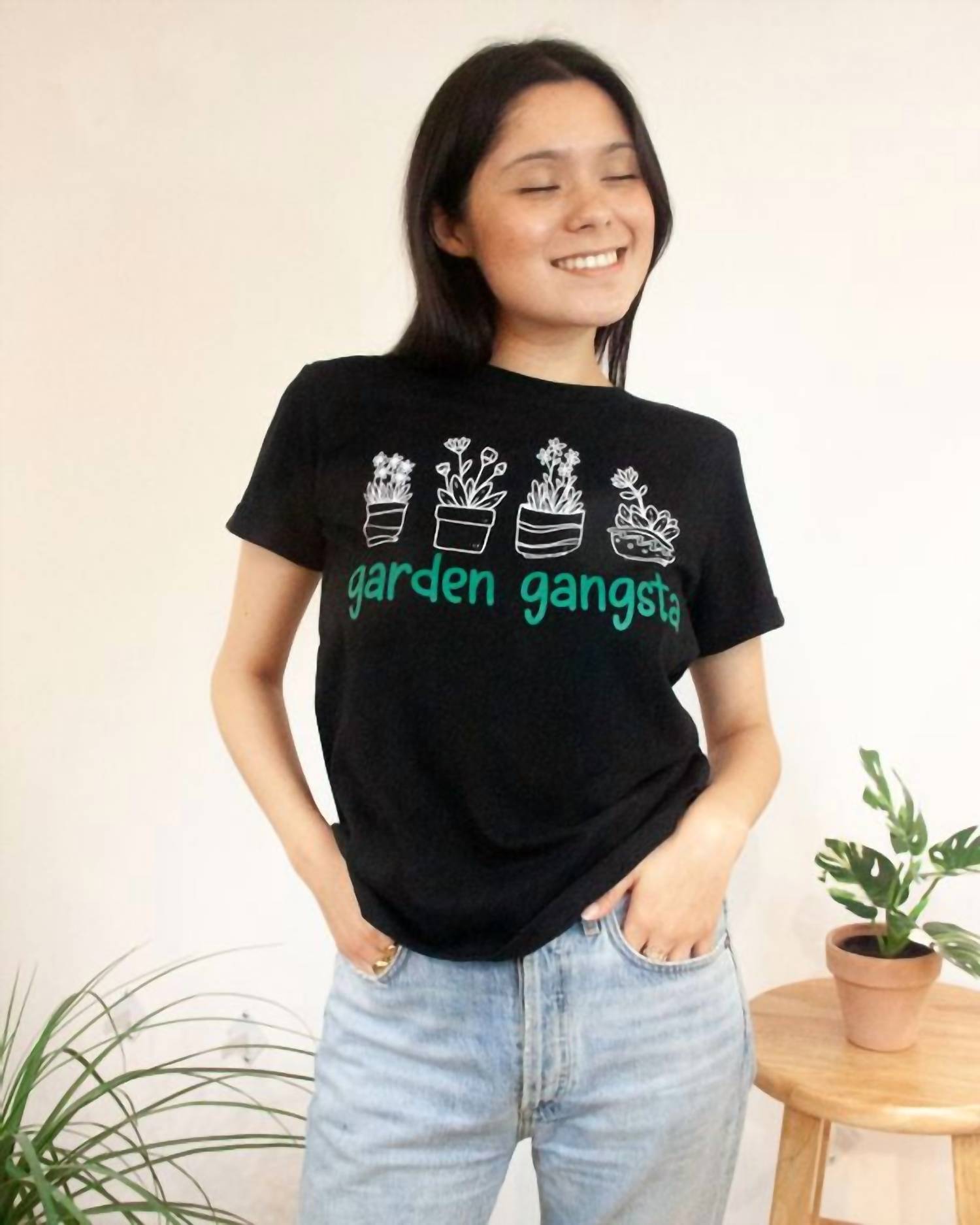 Premium Recycled Threads - Garden Gangsta Graphic Tee