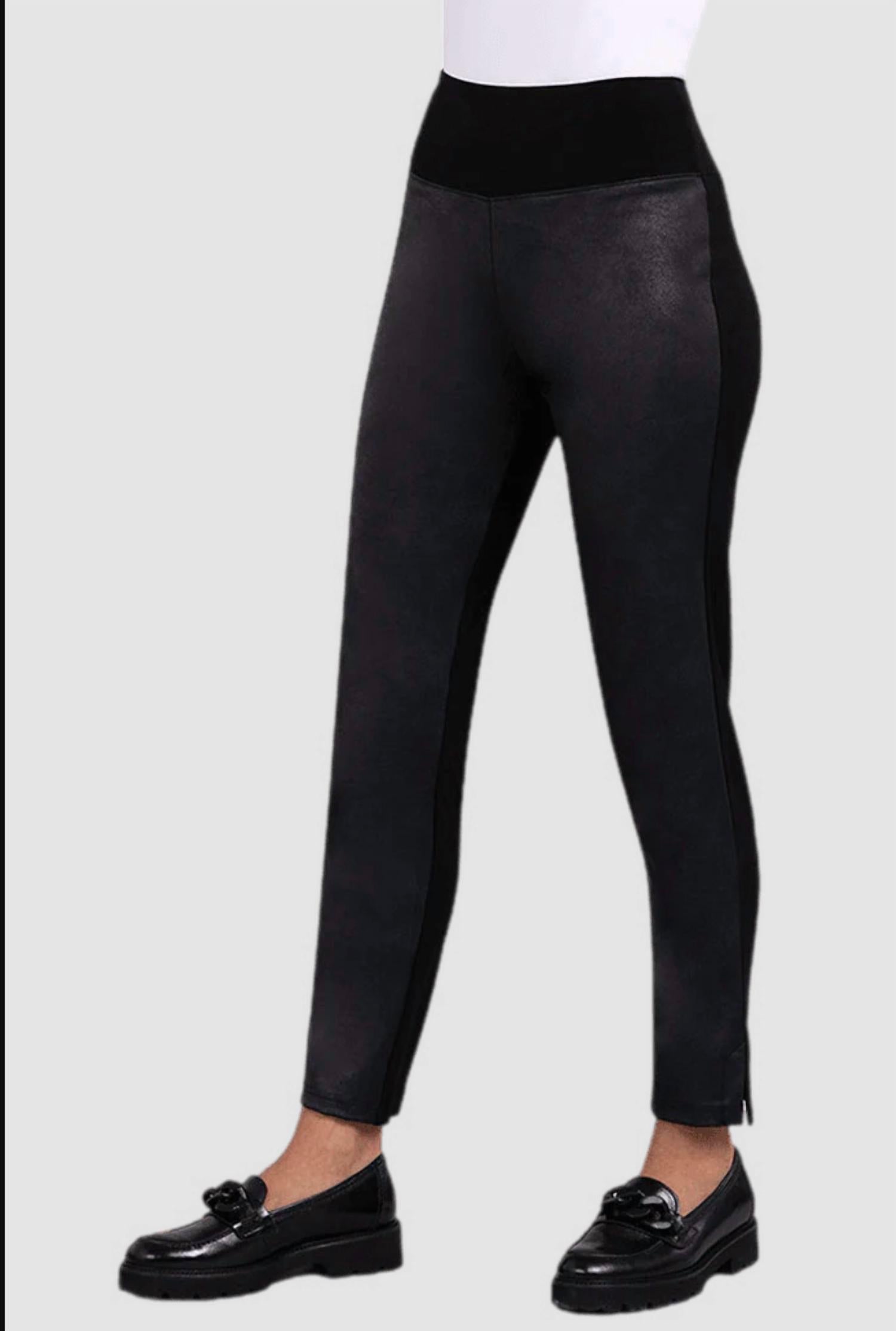 Sympli Women's Mix Narrow Pant in black fux - women's pants