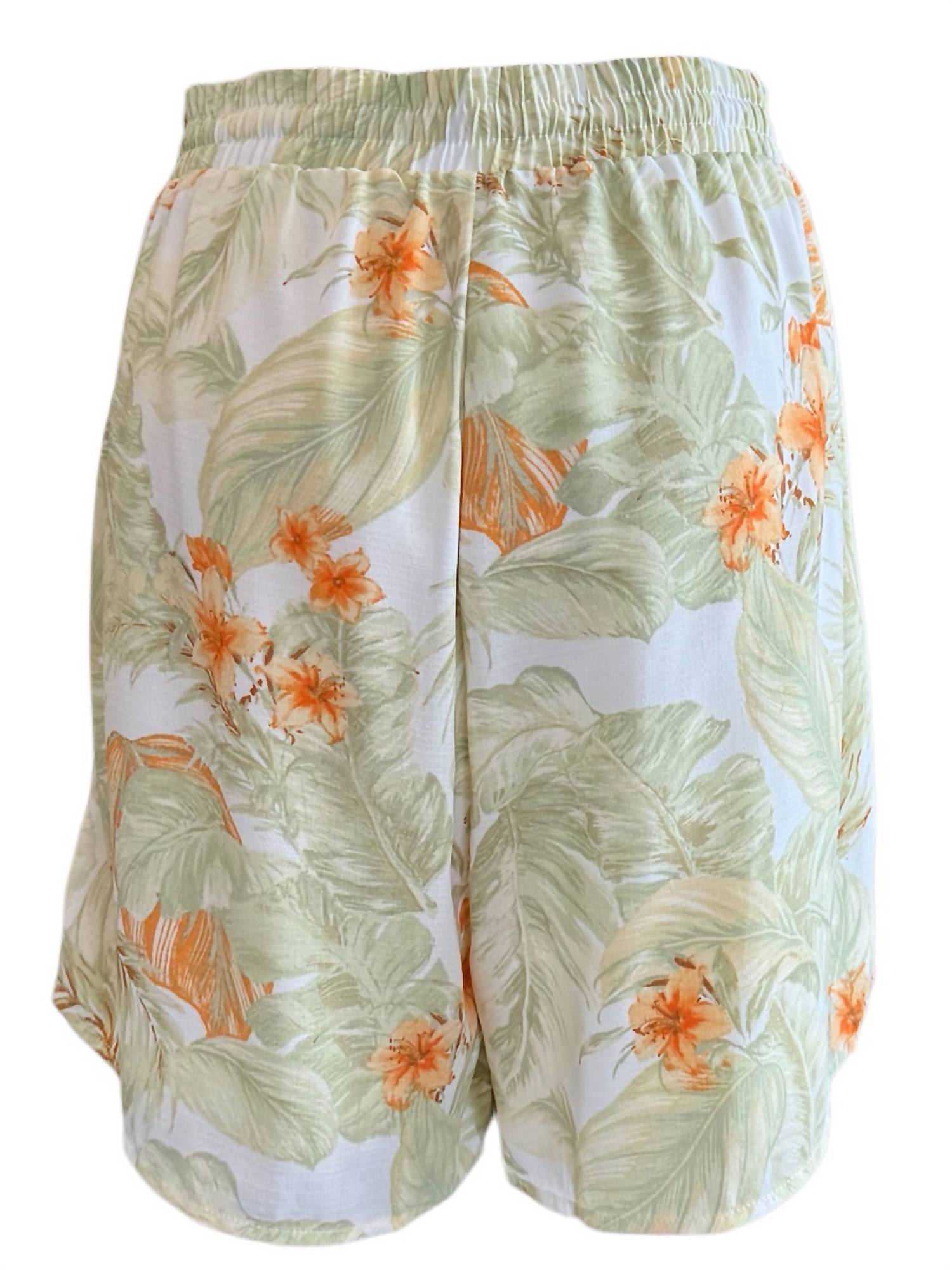 Polagram - Leaf Print Shorts