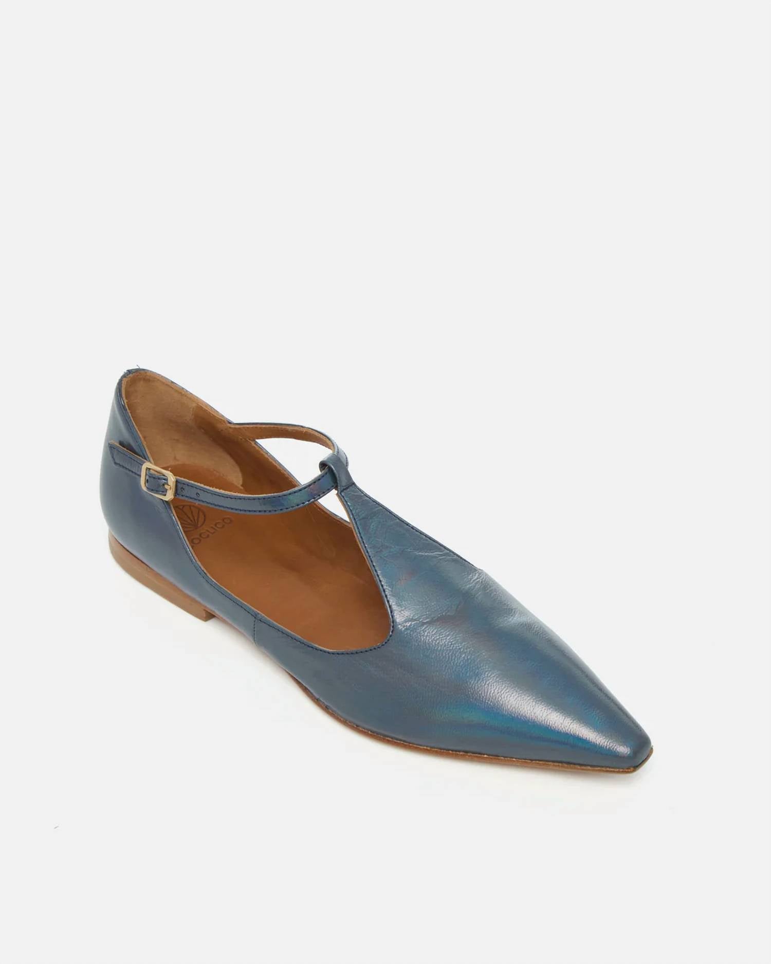 Coclico - Women's Celeste T-strap Flat Shoes