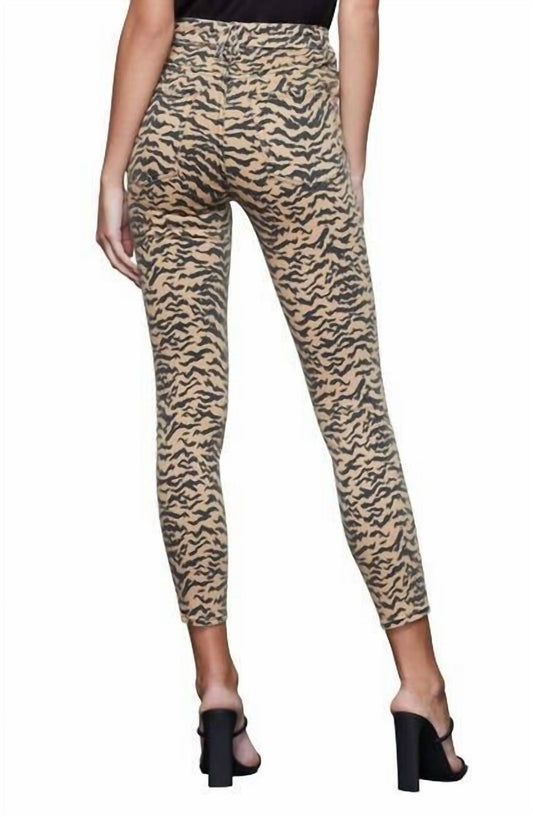 Good American - Good Waist Zebra Print High Rise Skinny Jeans