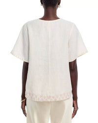 Johnny Was CALISTA RUFFLE SLEEVE FIELD BLOUSE in elordi - women's blouse - alternate view