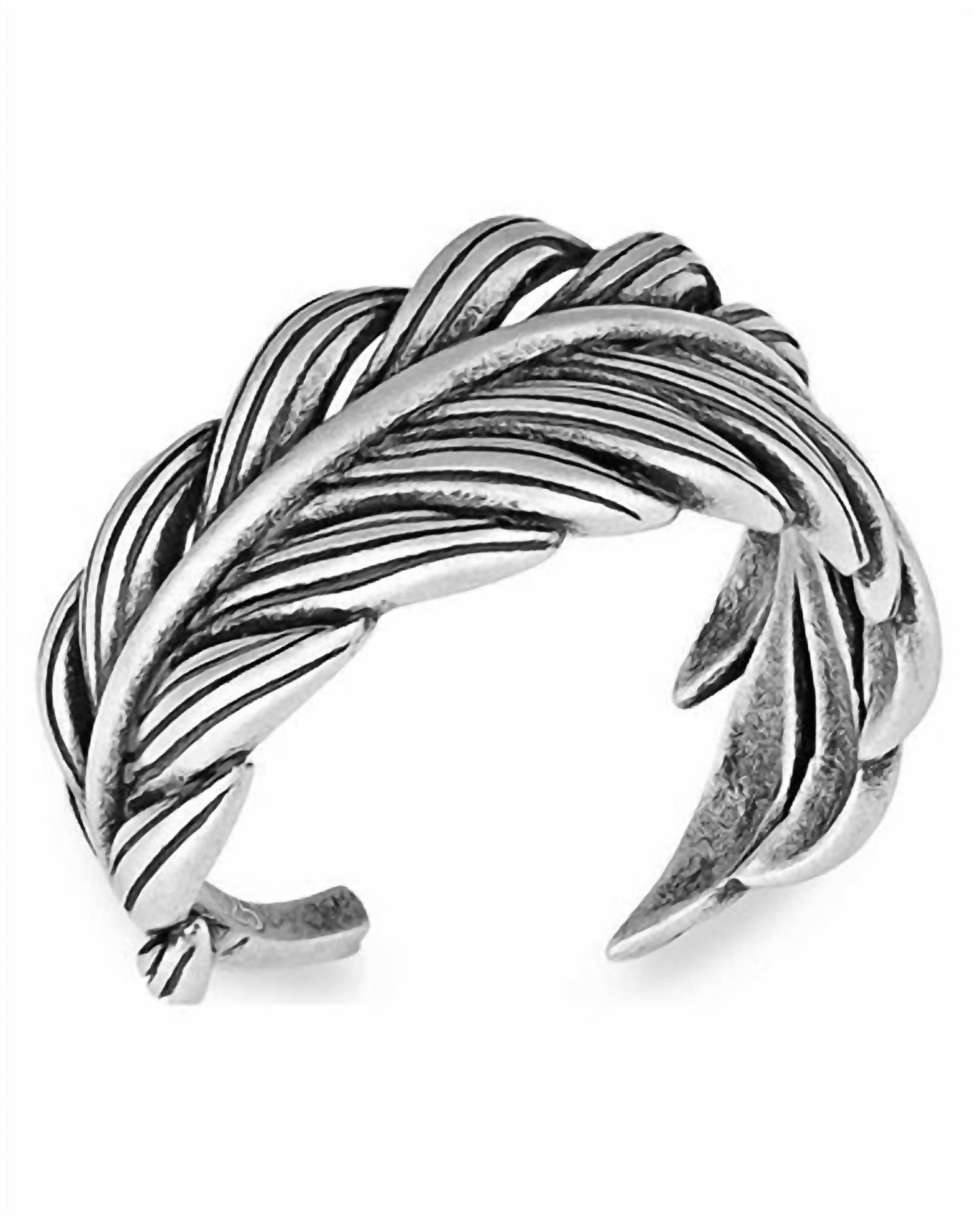 Montana Silversmiths - Women's Frayed Sterling Silver Singleton Wrap Ring