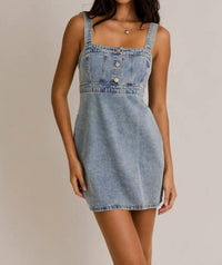 Lelis - Game Time Denim Mini Dress