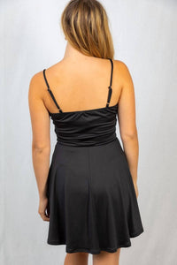 White Birch - Spaghetti Strap Dress With Shorts