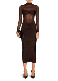 Ser.O.Ya - Levina Mesh Midi Dress