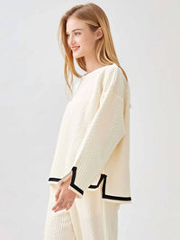 Why Dress - Perfectly Paired Cable Knit Pant and Top Set