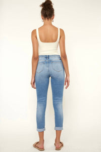 Kancan - The Serena Cuffed High-rise Mom Jeans