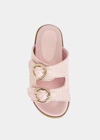 SHU SHOP Girl's Lori Mini Woven Sandals in pink - kids' sandal - view 5