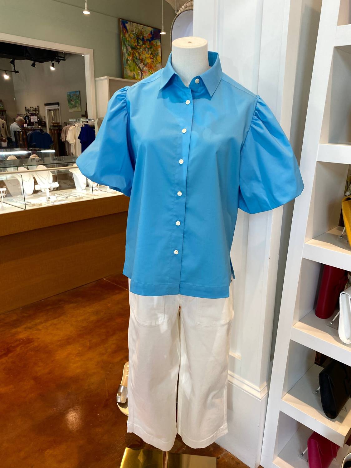 Hinson Wu - Angelina Elbow Sleeve Cotton Shirt