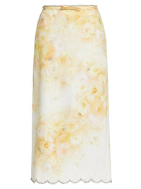 Zimmermann - Crush Scalloped Midi Skirt