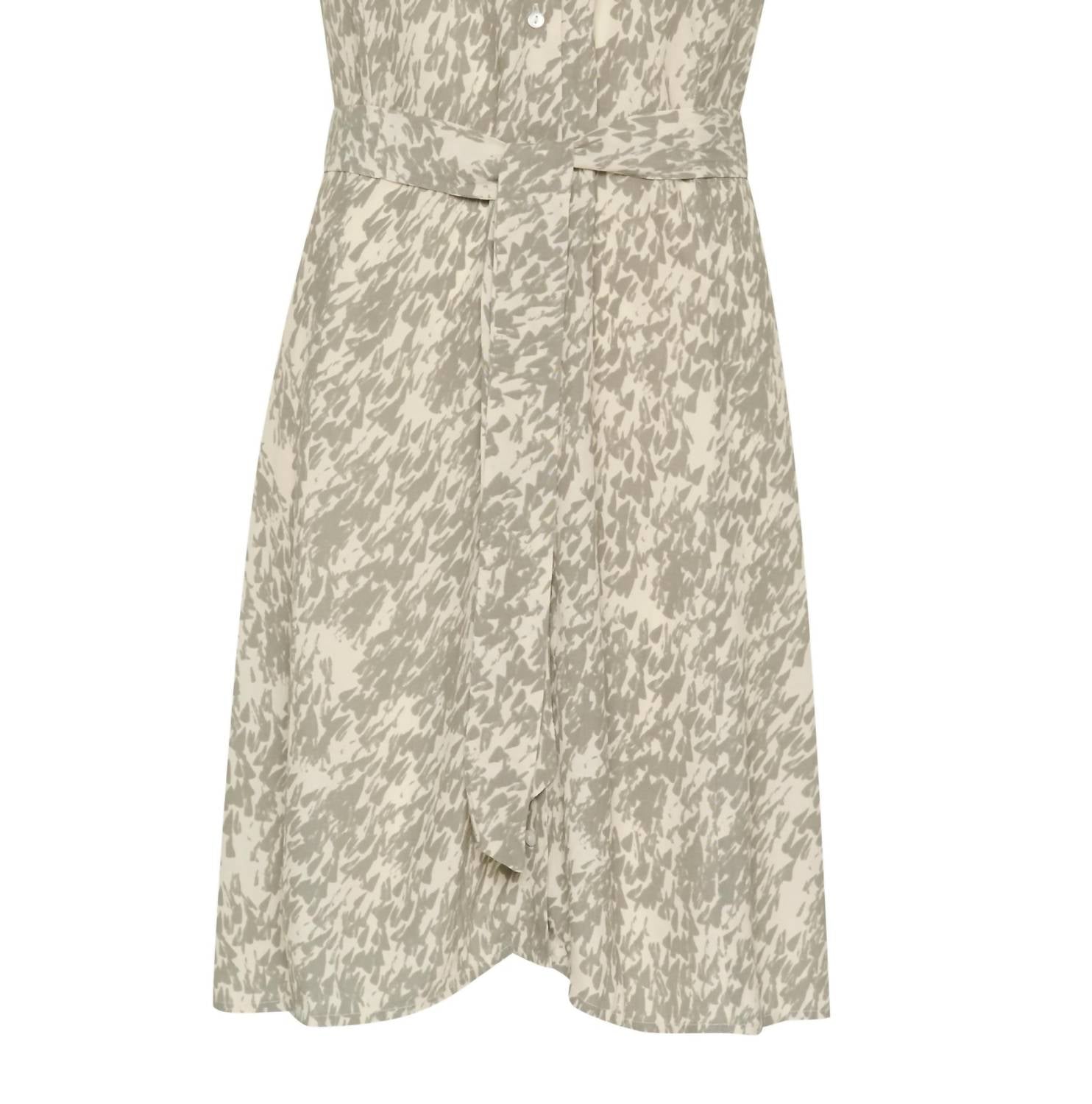 Soaked In Luxury - Sylvia V-neck Short Sleeve Belt Mini Dress