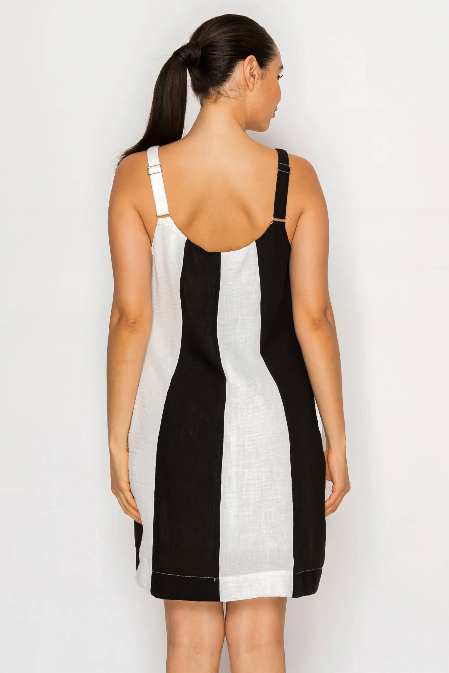 Meet Me In Santorini - Linen Short Dress