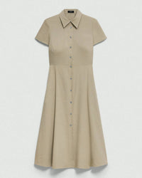 Theory - Short Sleeve Midi Shirt Dress