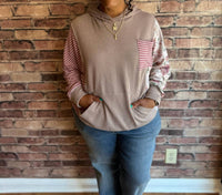 Haptics - Striped Hooded Pullover