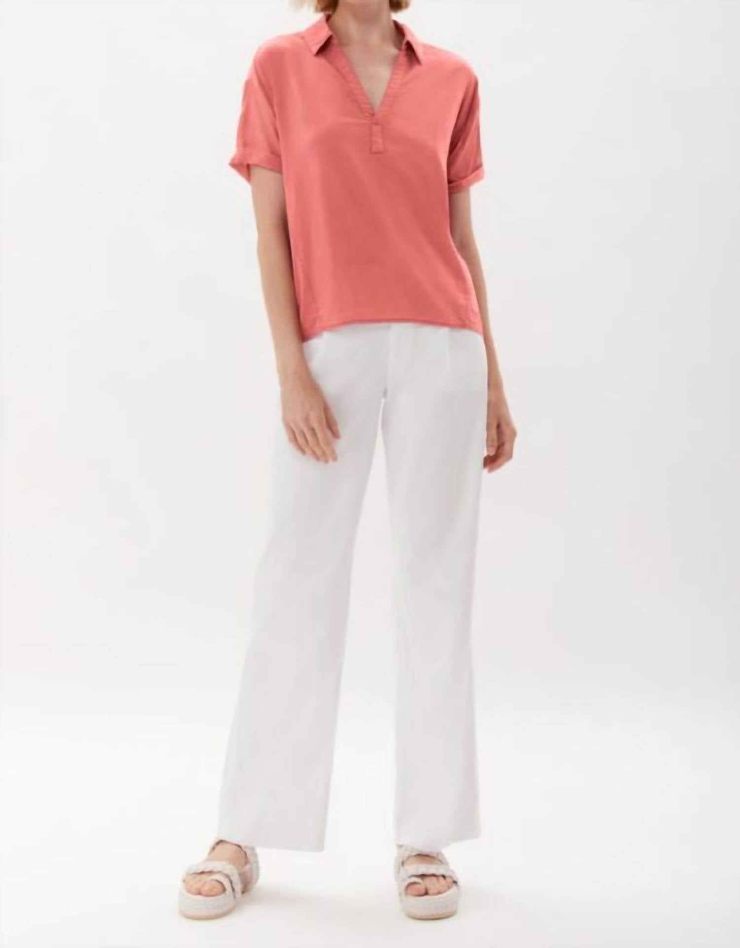 Ecru - New Hutton Garmet Dyed Pullover Top