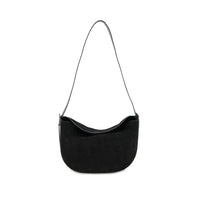 Bc Handbags - Women's Genuine Suede Crossbody Hobo Bag
