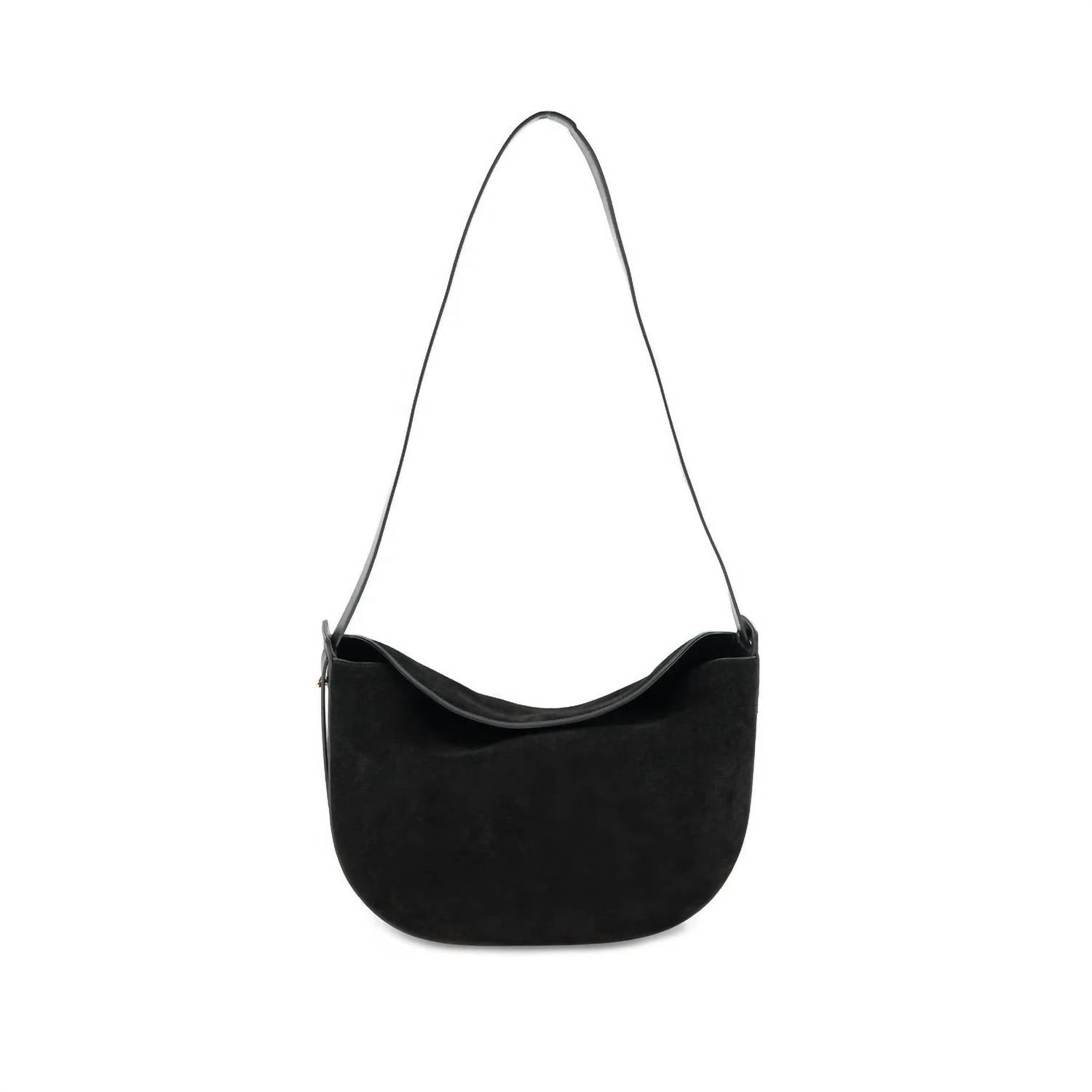 Bc Handbags - Women's Genuine Suede Crossbody Hobo Bag