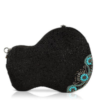 Mary Frances - Women's Tune Guitar Shaped Beaded Crossbody Handbag