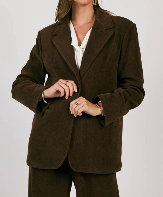 Sage The Label - Paradox Cord Blazer