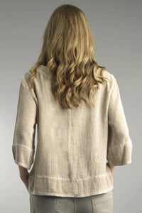 Tempo Paris - V-neck Linen Top