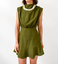 Glam - Cowl Me Maybe Tie Waist Dress
