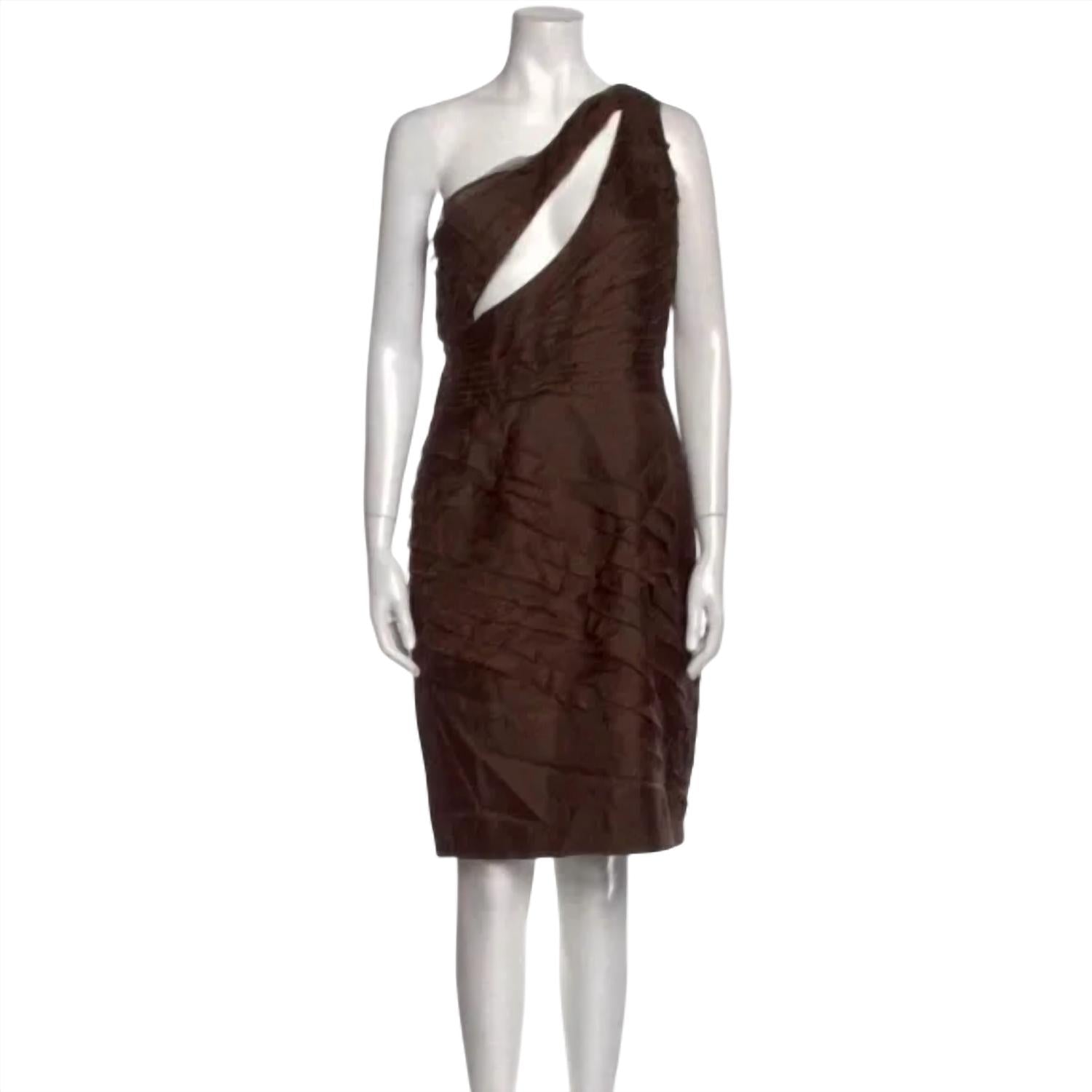 Carmen Marc Valvo - Silk Cut Out Dress