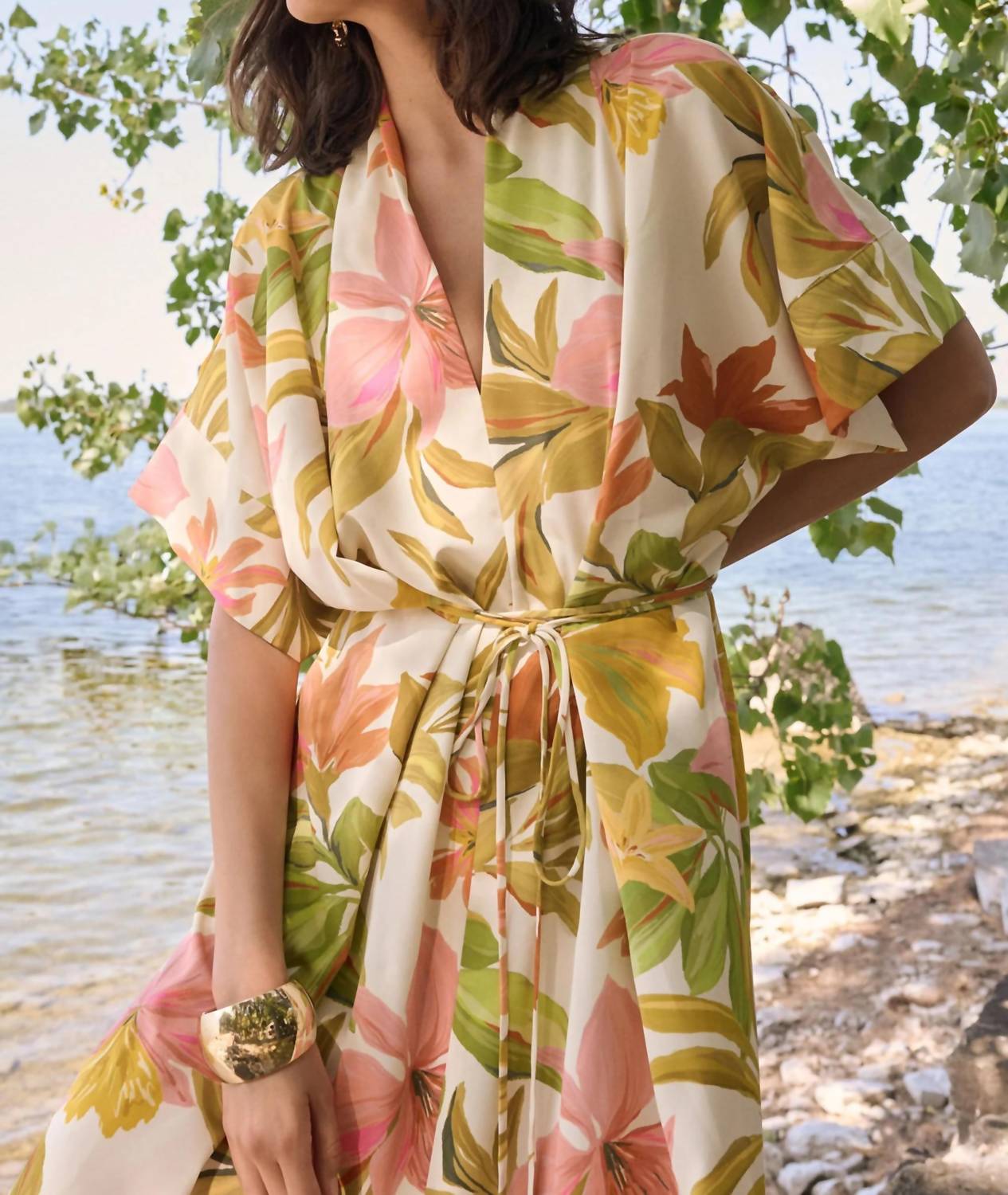 Joseph Ribkoff - Floral Tropical Maxi Dress