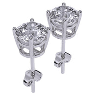 Aamiaa - 0.40 Carat Natural Diamond Round Brilliant Stud Earrings
