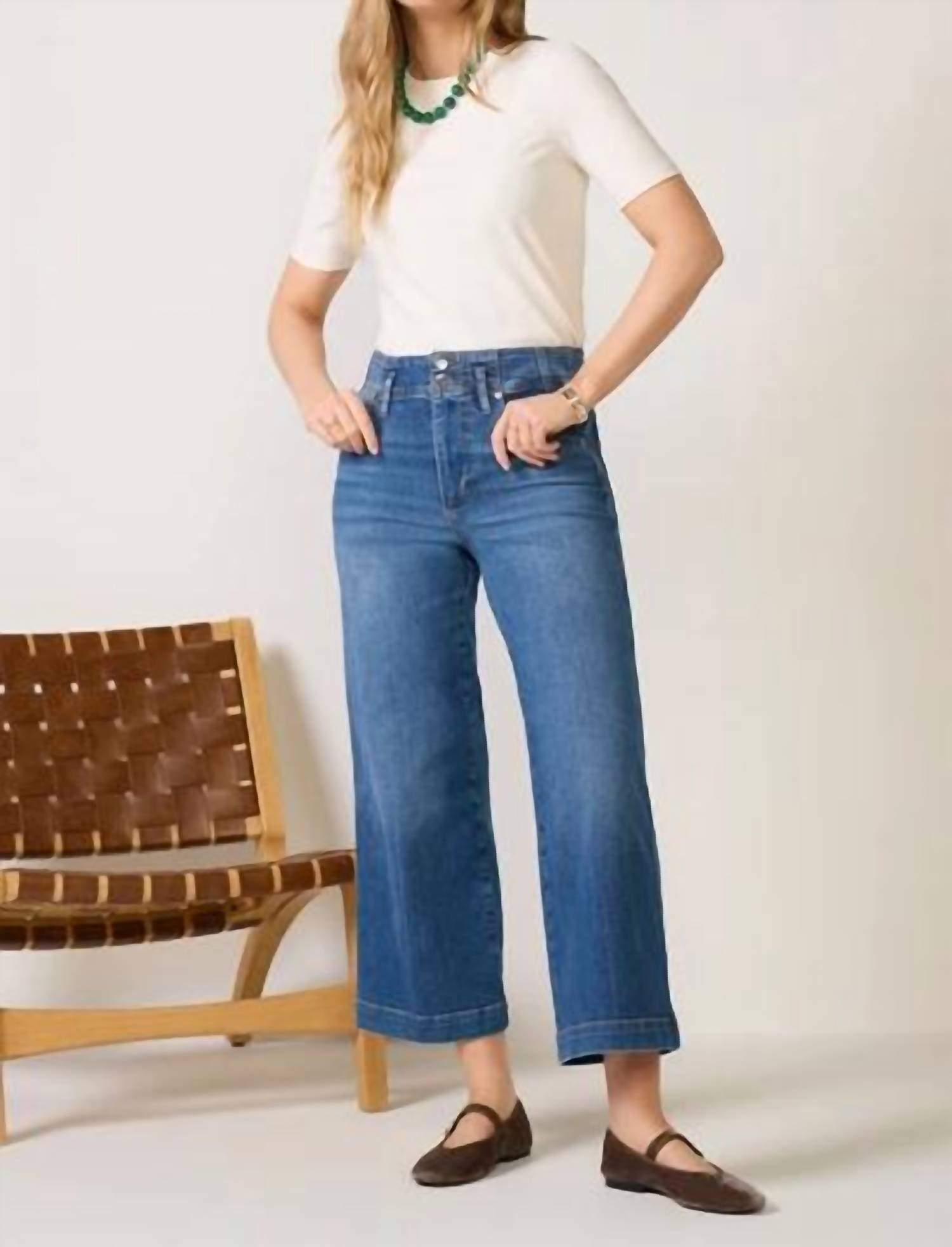 Frame - Seamed Wide Crop Trouser