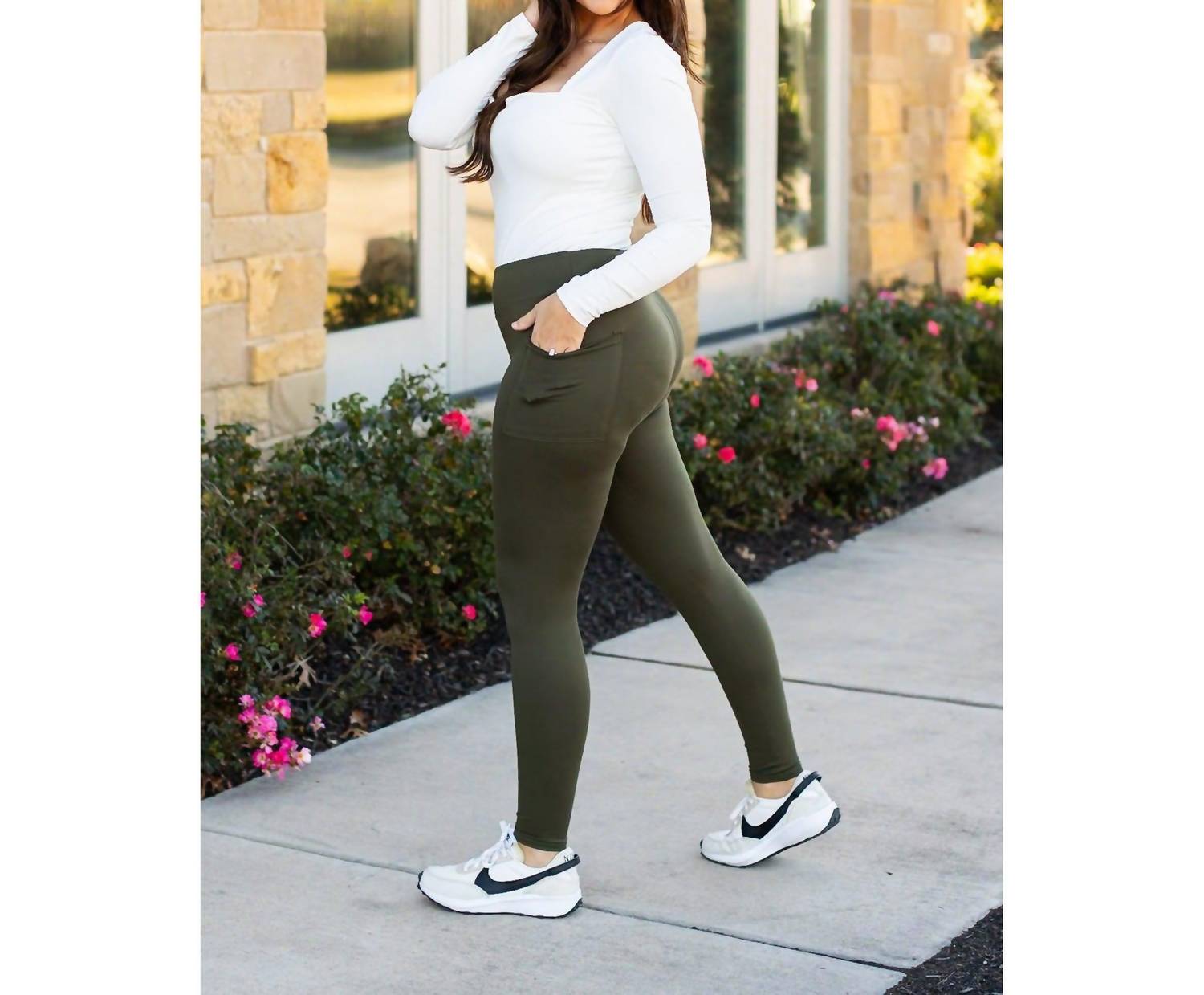 Julia Rose - Oakley Full Length Leggings With Pockets