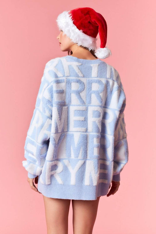 Peach Love - Powder Merry Sweater
