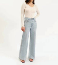 Daze - Far Out High Rise Wide Jeans