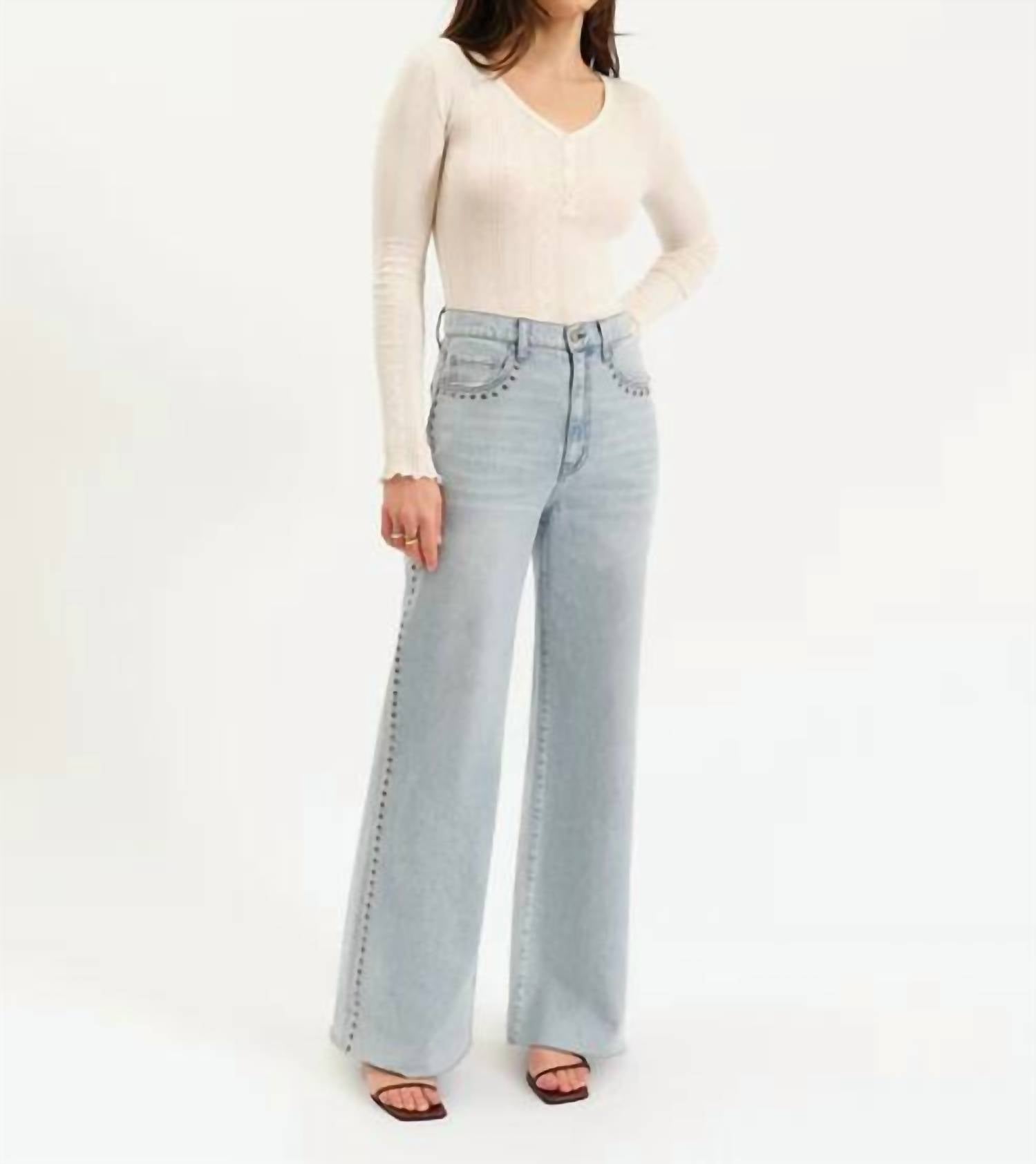 Daze - Far Out High Rise Wide Jeans