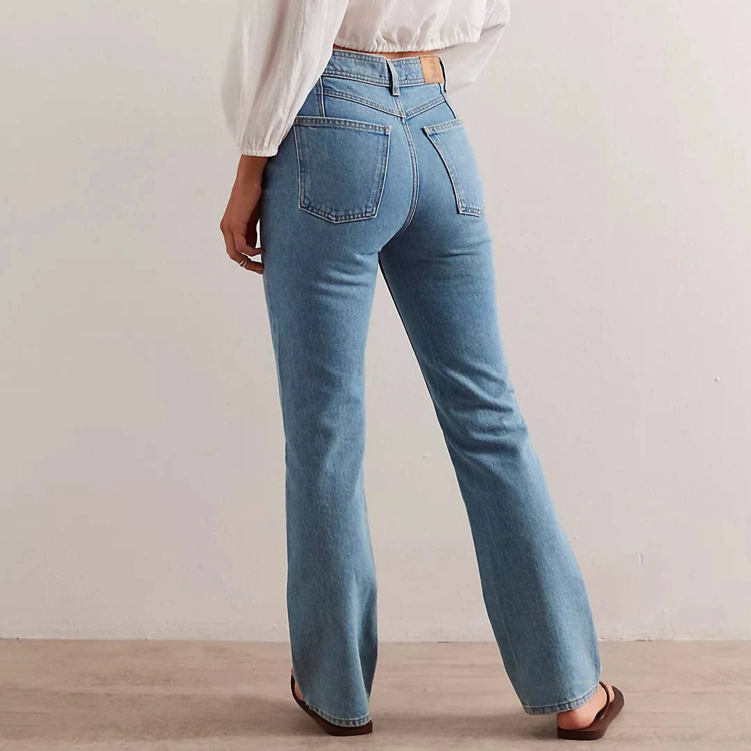 Free People - Xena Slim Straight Jeans