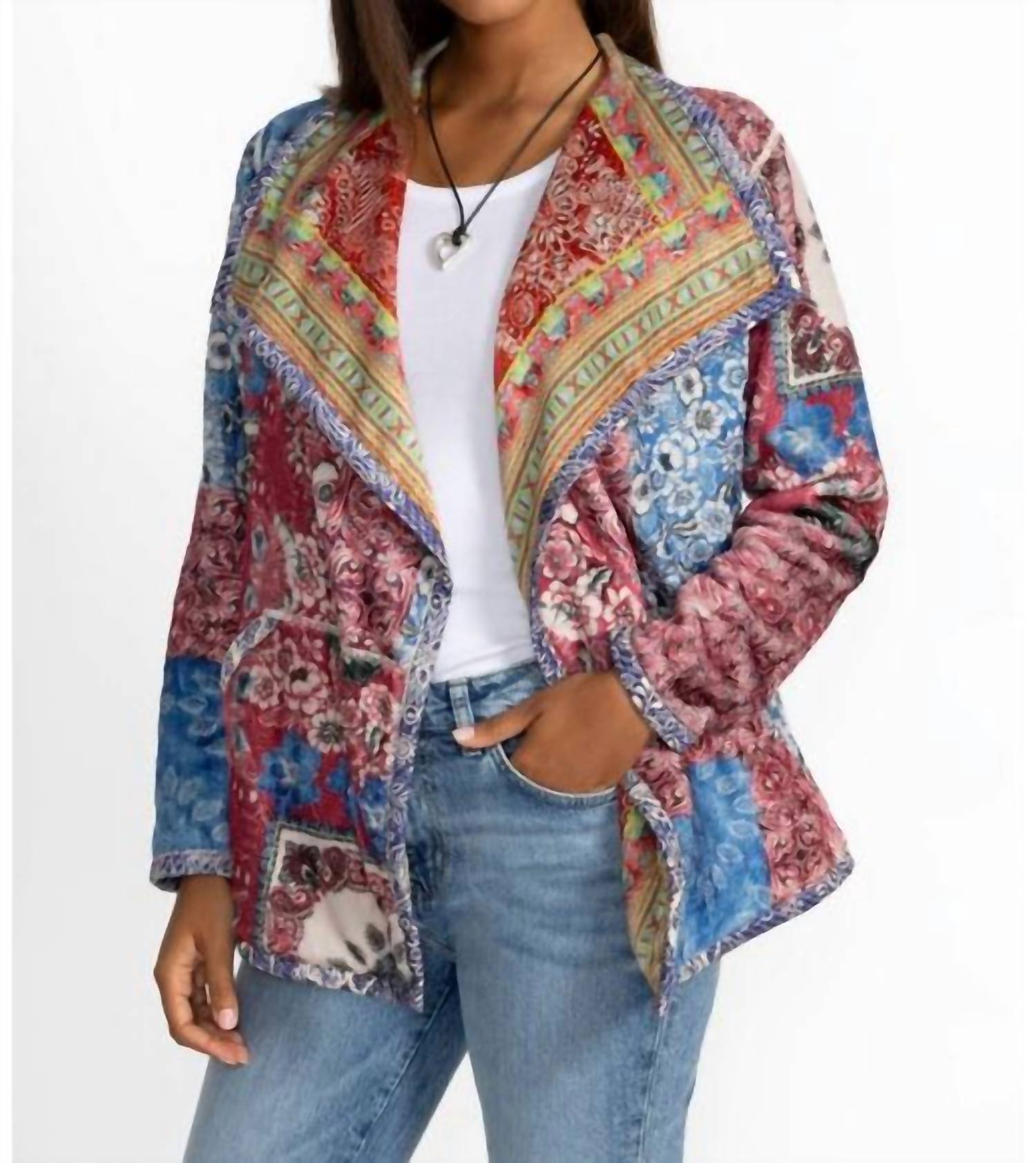 Johnny Was - JOAN WRAP BINDED SHERPA JACKET