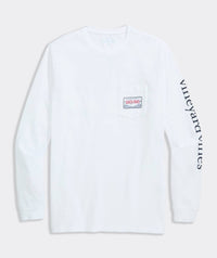 Vineyard Vines - Men's Santa Dog Sleigh Long-sleeve Pocket Tee