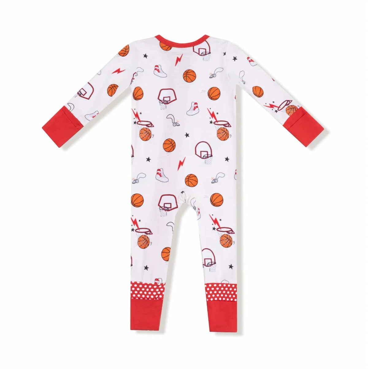 Angel Dear - Kids Basketball 2 Way Zip Romper