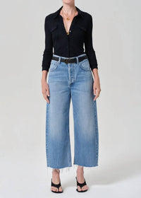 Citizens Of Humanity - Ayla Raw Hem Crop Baggy Jeans
