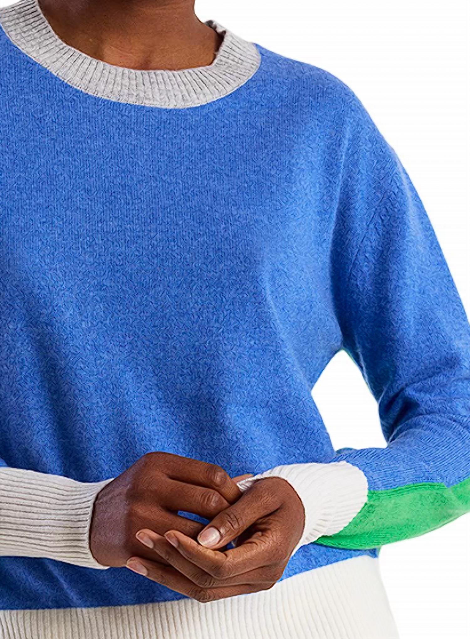 Brodie Cashmere - Summer Colourblock Crew Top
