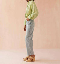 OMIKA Nero Blouse in laila agave - women's blouse - detail view