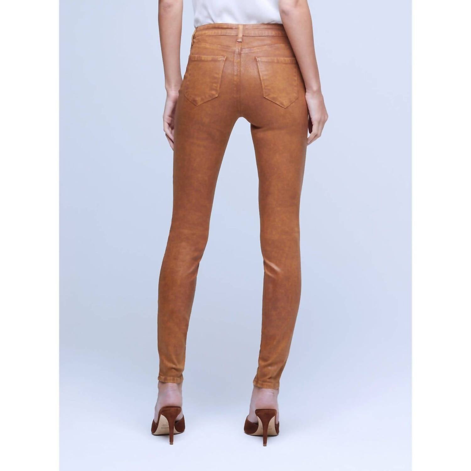 L'Agence - Marguerite Coated Skinny Jean