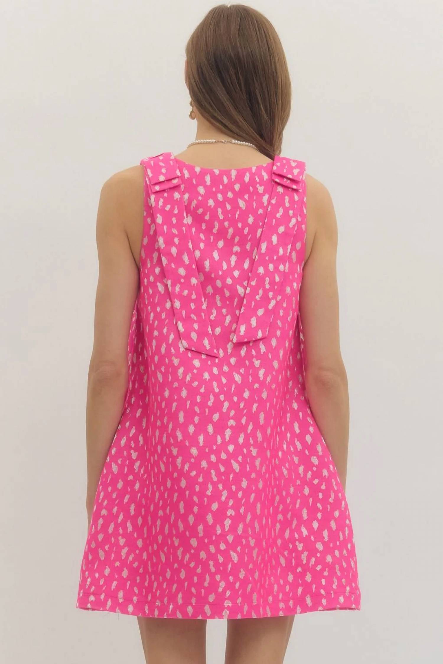 Entro - Pop Bow Strap Dress