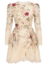 Zimmermann - Hypnotic Lace Trim Mini Dress