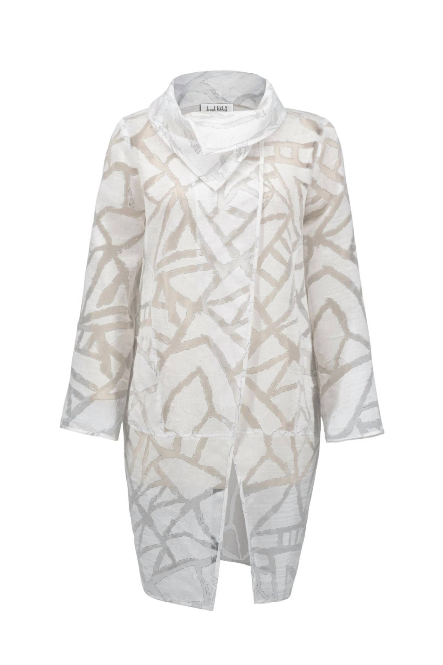 Joseph Ribkoff - Sheer Geometric Jacket