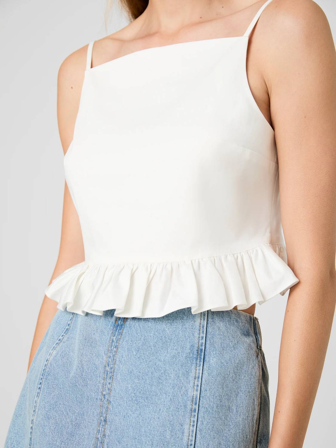 French Connection - Lilah Ruffle Peplum Top