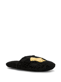 Versace - Unisex Embroidered Medusa Terricloth Slippers